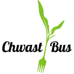 Zdjęcie przedstawia logo food tracka - Chwast Bus